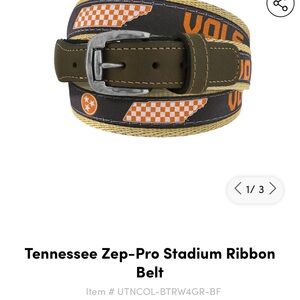 EP Pro Tennessee Ribbon Belt - Gray and Orange Size 44. Worn twice.